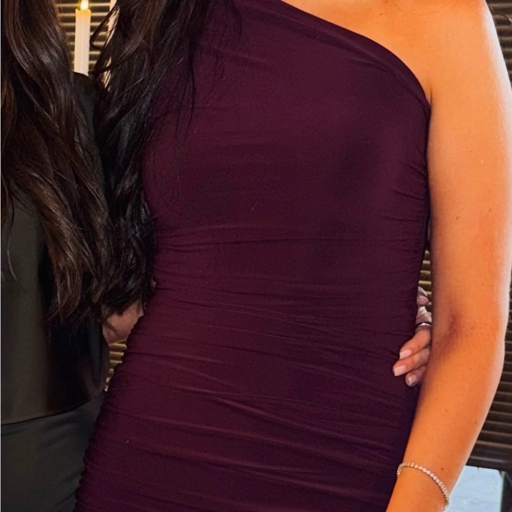 Club London – Dalarie Port One-Shoulder Gathered Maxi -Wedding Guest Event Dress